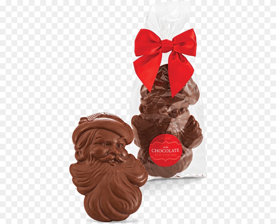 Chocolate Santa Face Mozartkugel, Baby, Dessert, Food, Person Free Transparent Png