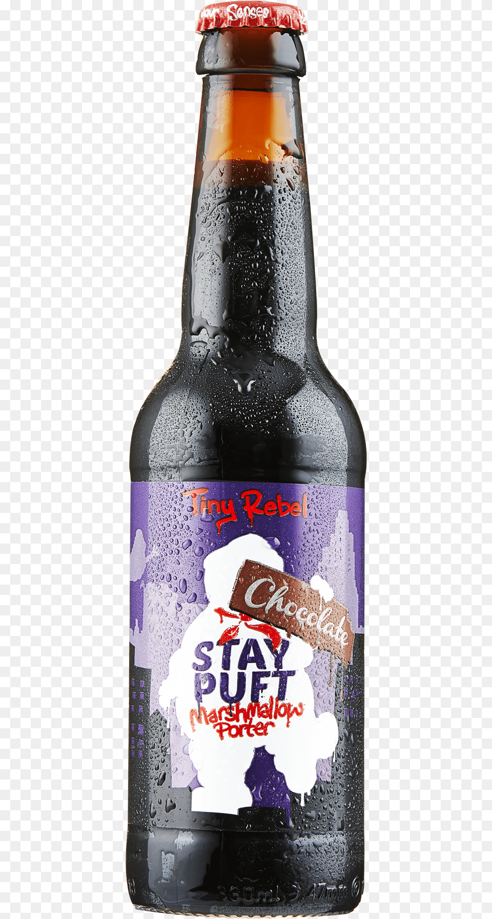 Chocolate Stay Puft Beer Bottle, Alcohol, Beer Bottle, Beverage, Liquor Png Image