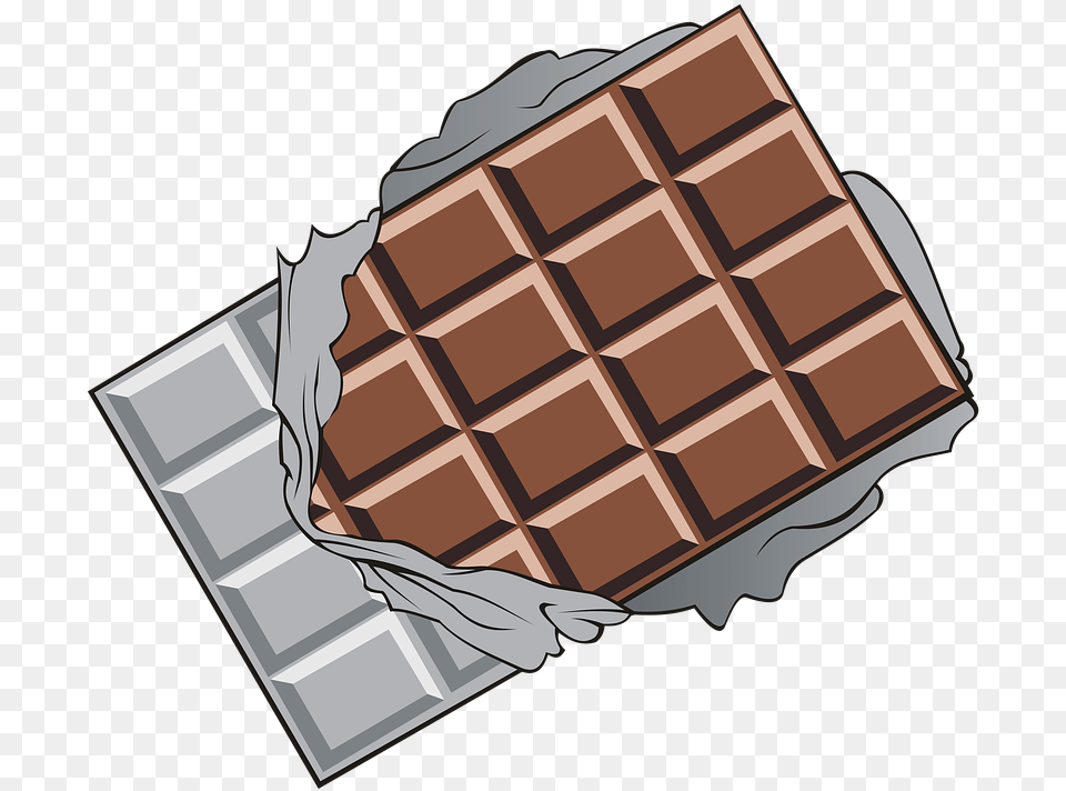 Chocolate Tablet Pieces Chocolate Paper Tavoletta Cioccolato, Dessert, Food, Sweets, Dynamite Free Png
