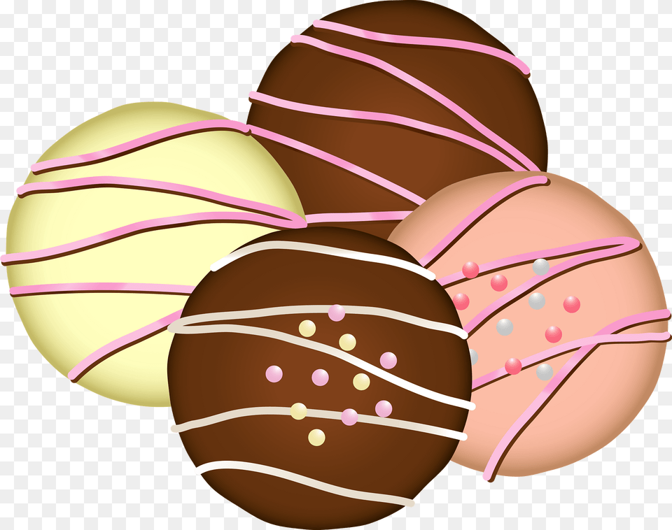 Chocolate Truffles Clipart, Food, Sweets, Egg Free Png