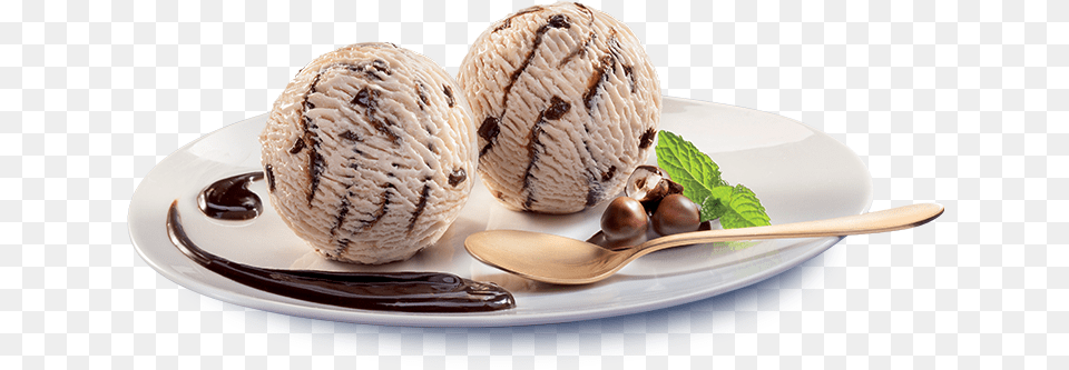 Chocolate Vanilla Ice Cream, Ice Cream, Dessert, Food, Food Presentation Free Png