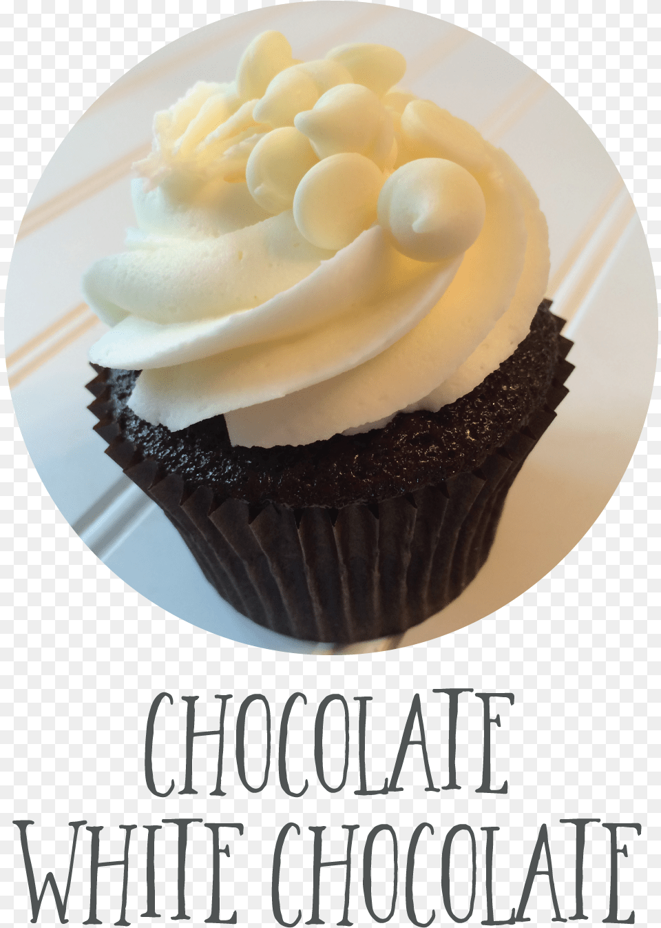 Chocolate White Chocolate Cupcake, Cake, Cream, Dessert, Food Free Png Download