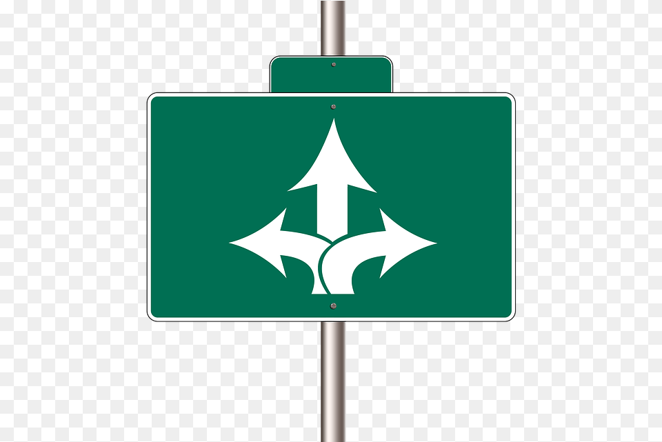 Choice Direction Next Right Middle Straight Road, Sign, Symbol, Road Sign Free Png Download