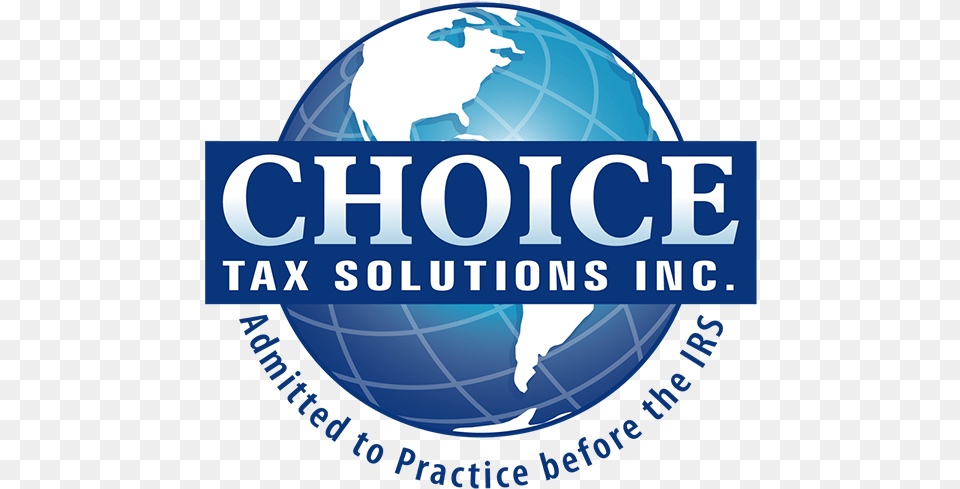 Choice Tax Solutions Logo Globe, Astronomy, Outer Space, Planet, Disk Free Transparent Png