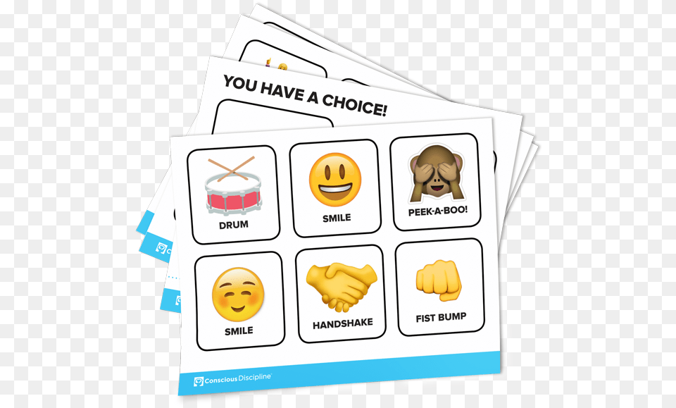 Choices Board For Greetings Conscious Discipline Greeting Printables, Body Part, Hand, Person, Baby Png Image