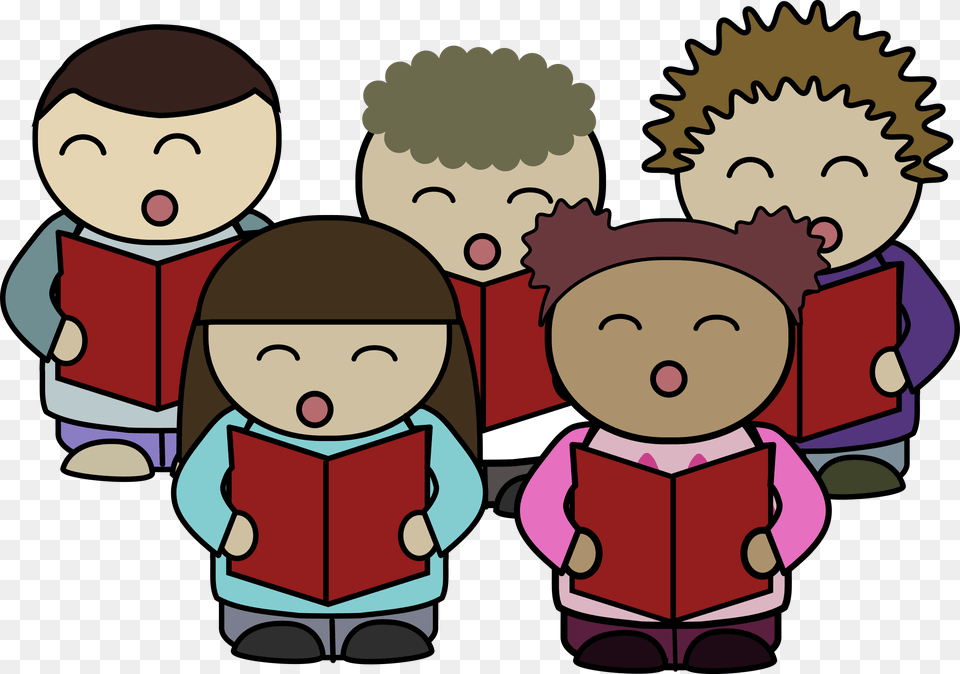 Choir Singing Icons, Book, Comics, Publication, Baby Free Png