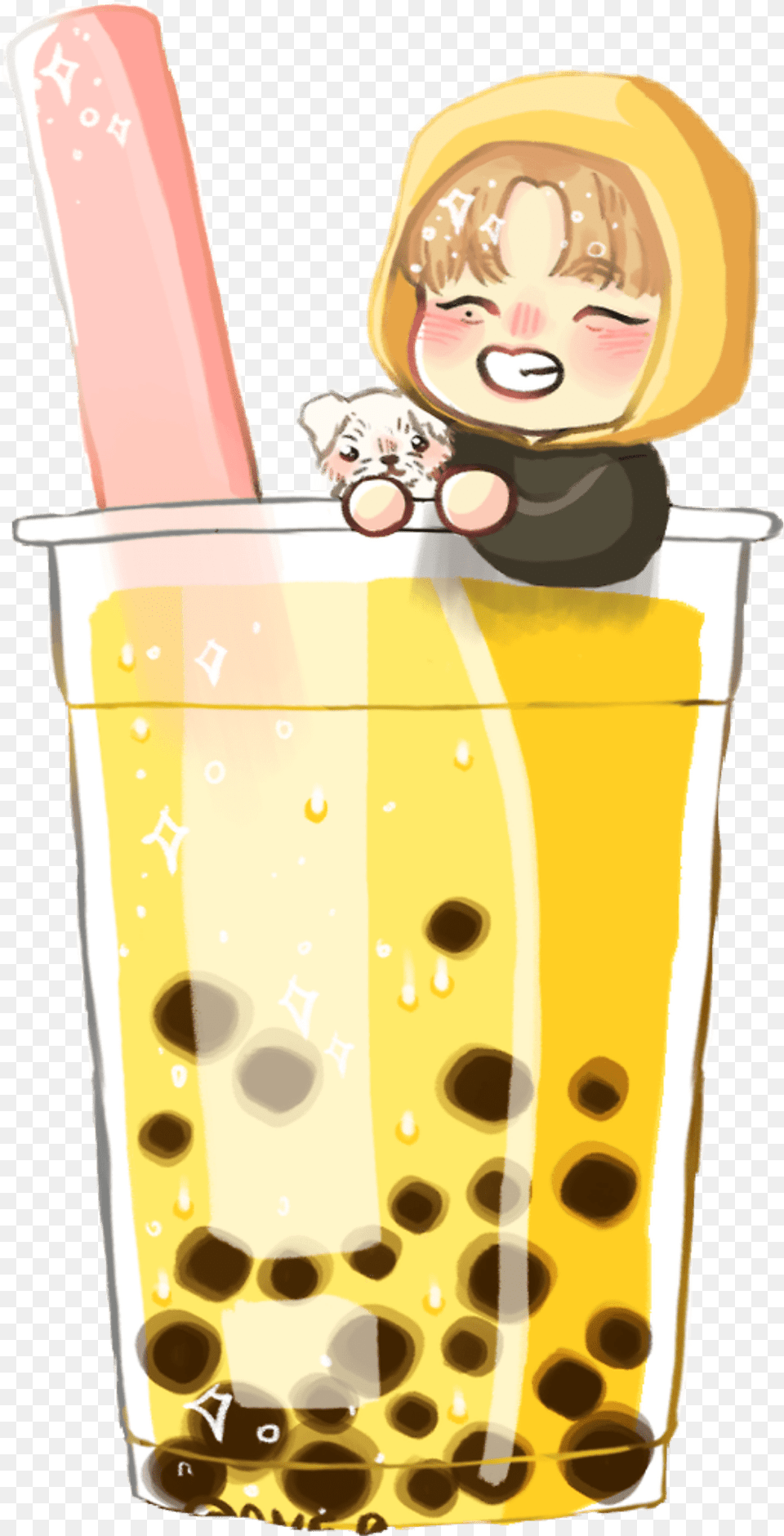 Choiyoungjae Youngjae Coco Got7 Chibi Cute Got7 Chibi Drawings, Beverage, Face, Head, Person Free Transparent Png