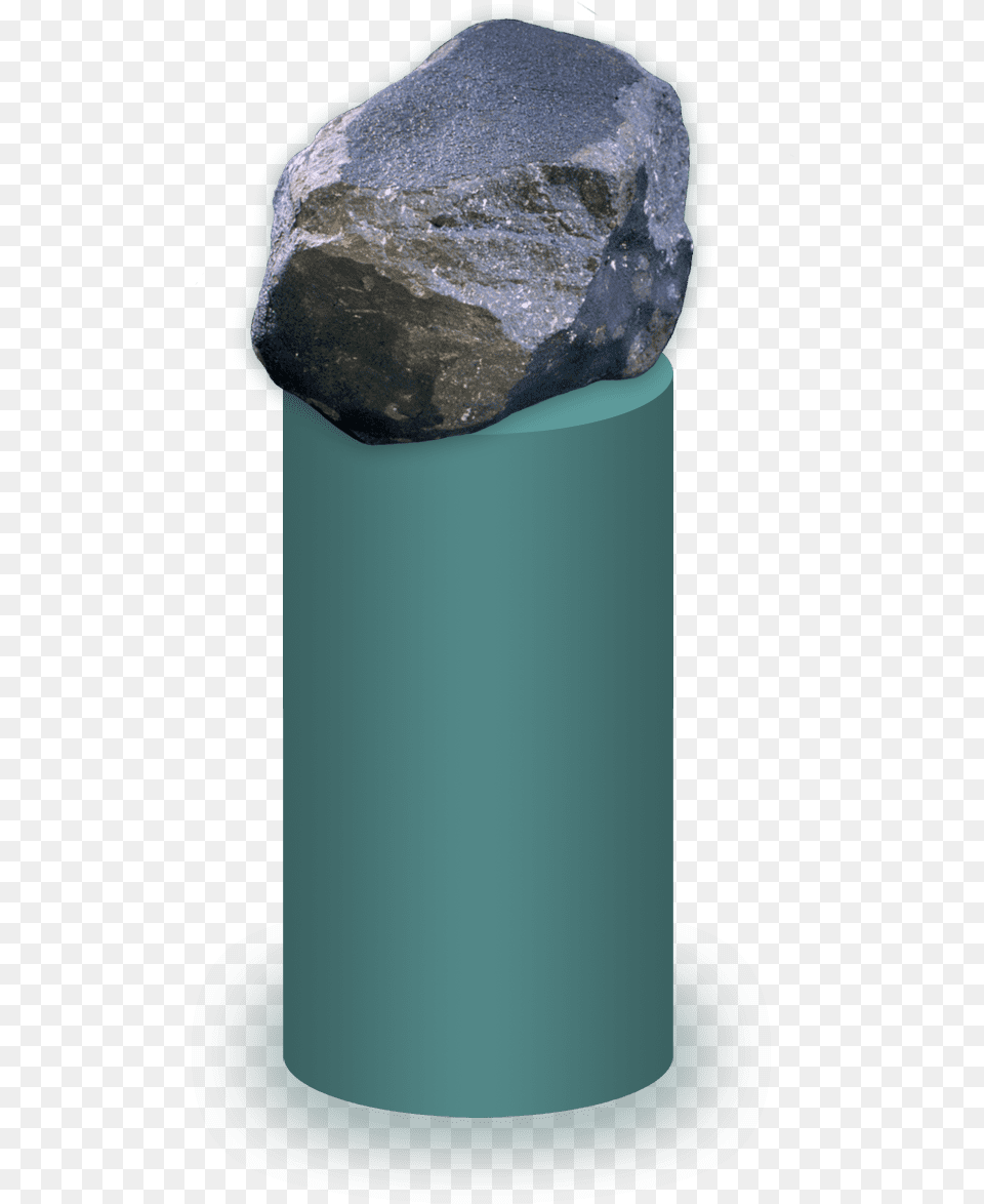 Chondrite Meteorite Sitting On A Pedestal Igneous Rock, Mineral, Slate, Crystal Png