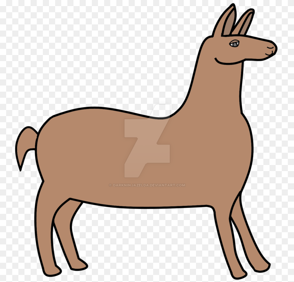 Chonky Llama, Animal, Antelope, Mammal, Wildlife Free Png