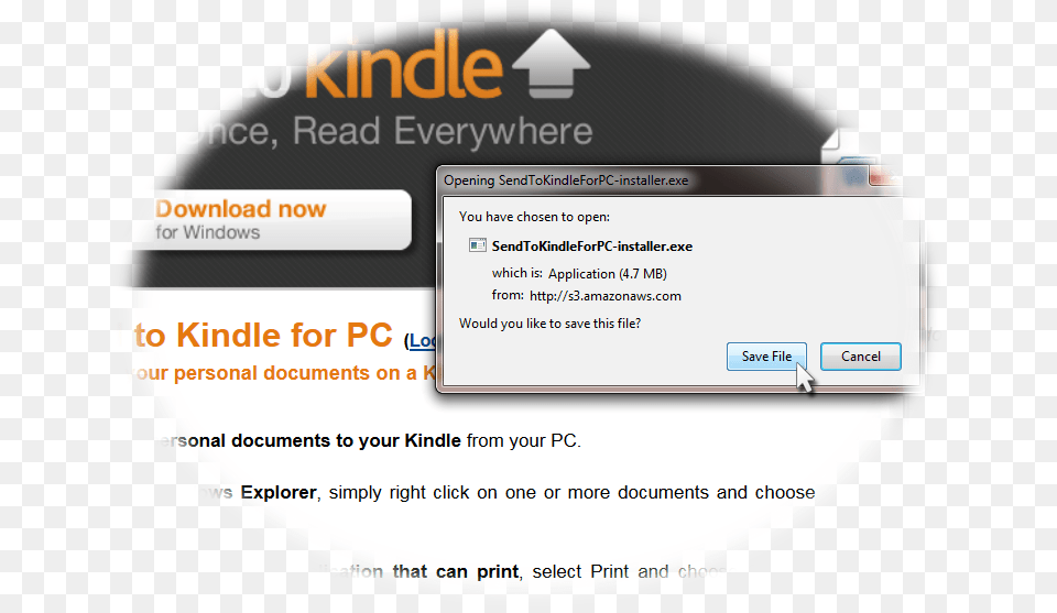 Choose Which One Of The Three Send To Kindle Programs Diagram, Disk Free Png