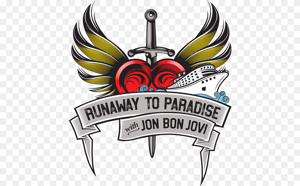 Choose Your Adventure Runaway To Paradise With Jon Bon Jovi, Emblem, Symbol, Logo Png