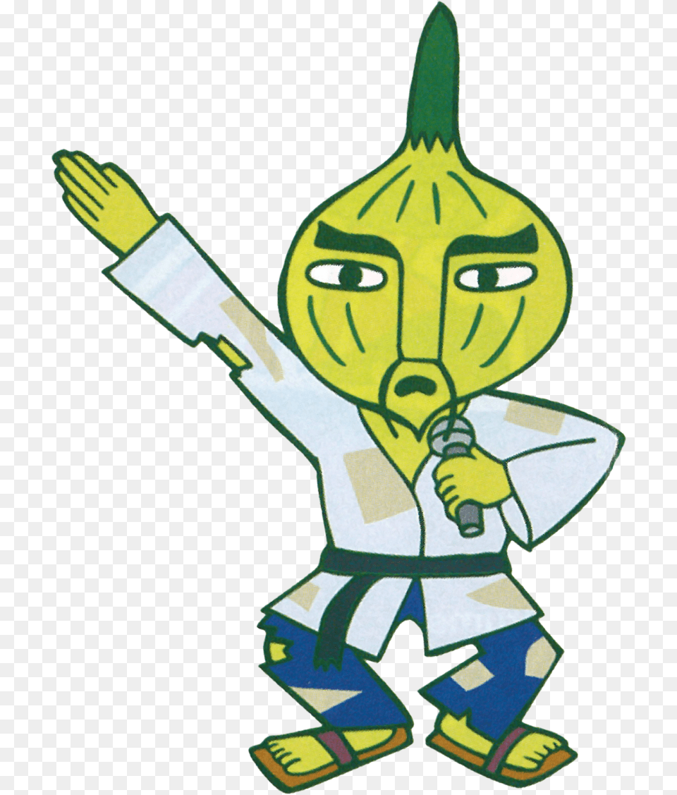 Chop Master Onion Parappa The Rapper Onion, Person, Boy, Male, Child Free Png