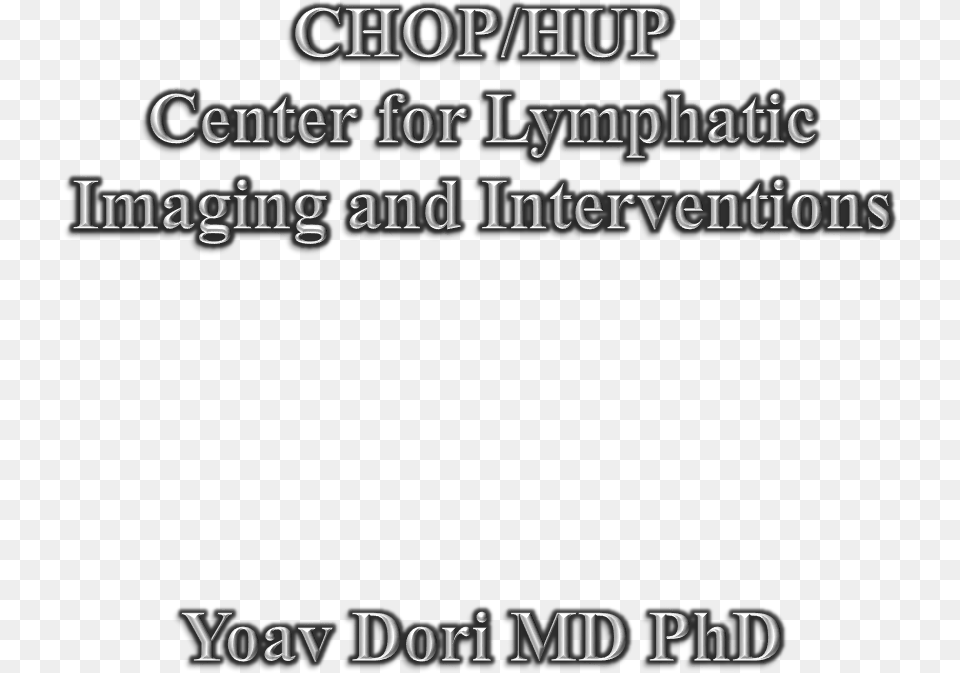 Chophup Center For Lymphatic Imaging And Interventionsyoav Parallel, Letter, Text Png Image