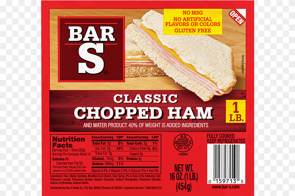 Chopped Bar S Turkey Bologna, Advertisement, Poster, Food, Sandwich Free Png Download