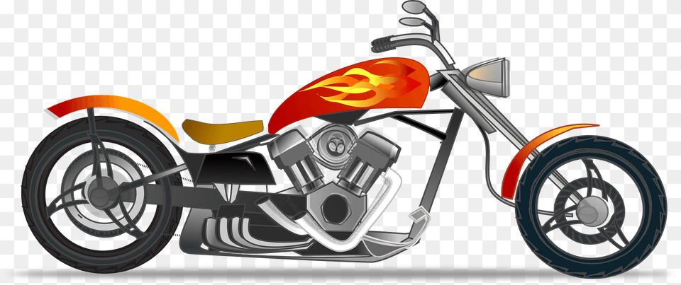 Chopper Clipart, Motorcycle, Vehicle, Transportation, Spoke Png