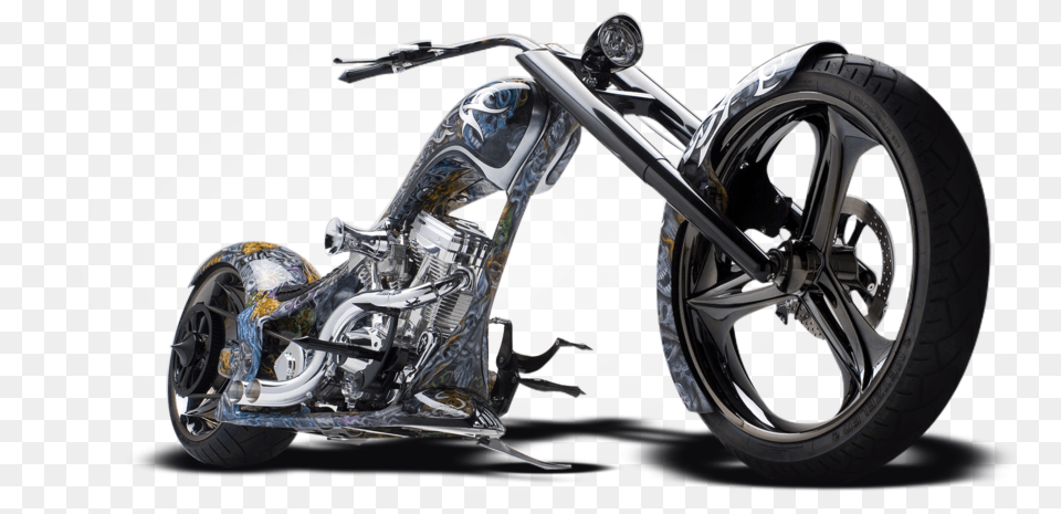 Chopper Motorcycle, Alloy Wheel, Vehicle, Transportation, Tire Free Png Download