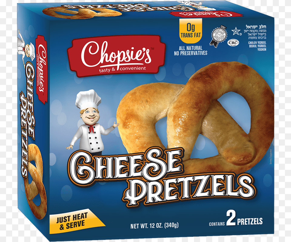 Chopsies Cheese Pretzel, Baby, Person, Bread, Food Free Transparent Png