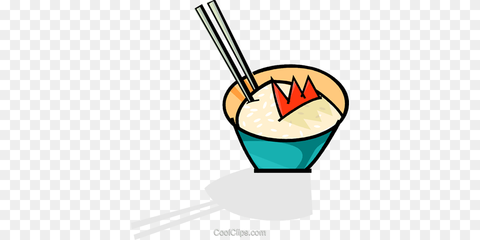 Chopsticks In A Bowl Of Rice Royalty Vector Clip Art, Food, Meal, Dish, Soup Bowl Free Transparent Png