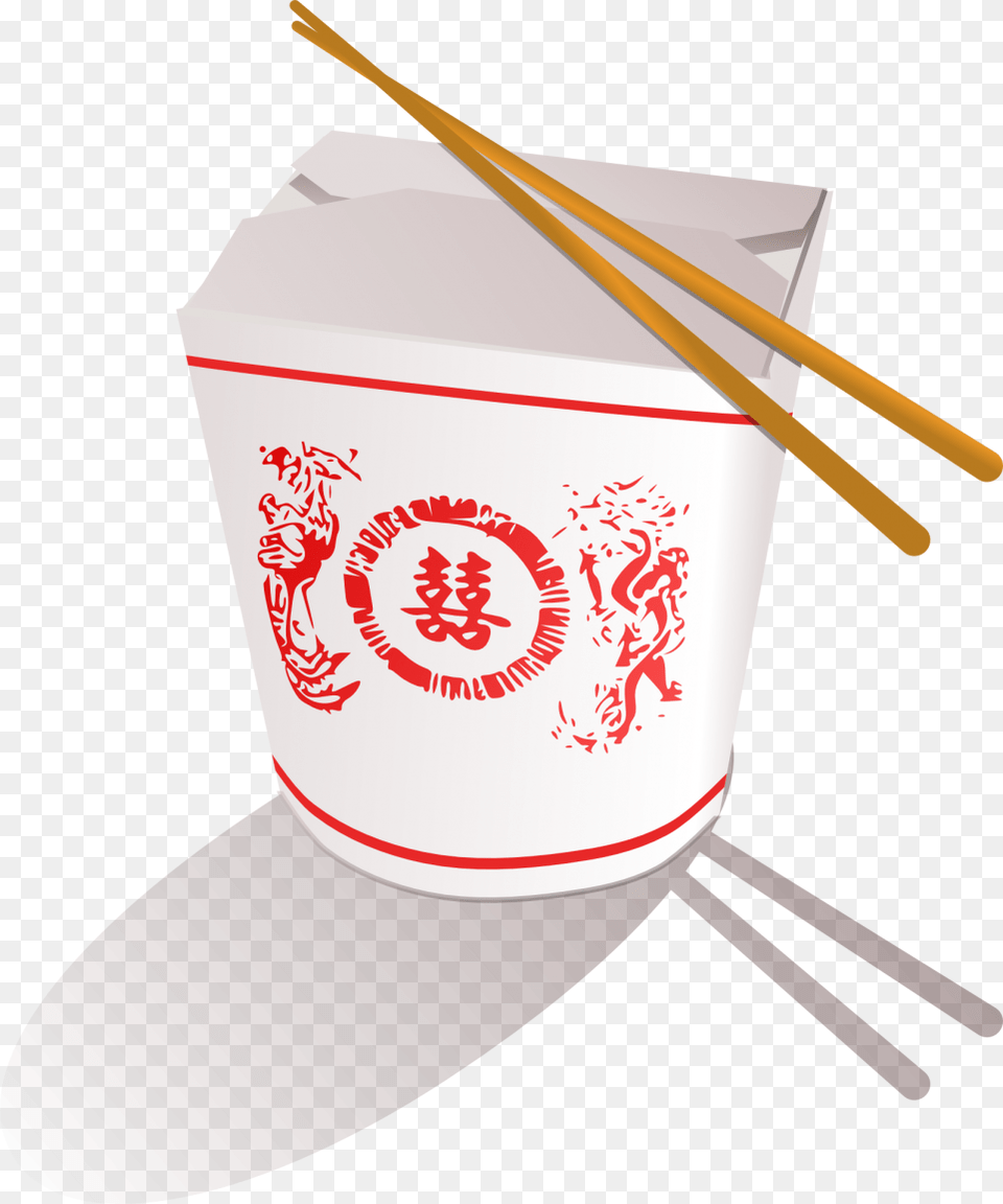 Chopsticks On A Noodles Box Image Chinese Food Clipart, Cup, Person Free Png
