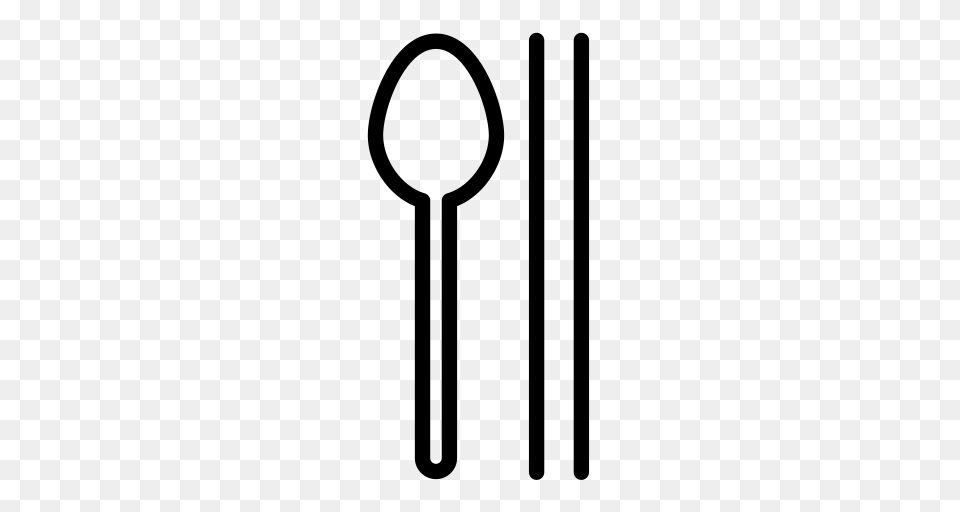 Chopsticks Spoon Chopsticks Dish Icon With And Vector Format, Gray Free Png