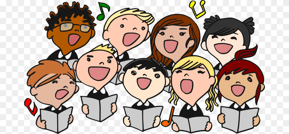 Choral Clipart, Publication, Book, Comics, Person Free Png Download