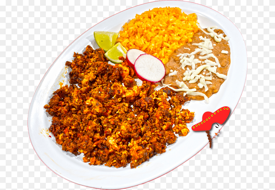 Chorizo And Eggs Linda39s Downtown Sacramento Mexican Egg, Food, Food Presentation, Meal, Plate Free Png Download