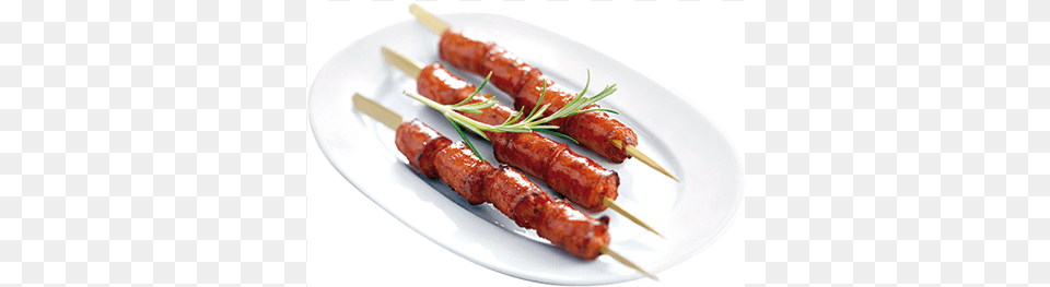 Chorizo Skewers Pinchos De Chorizo, Food, Meat, Pork, Ketchup Free Png Download