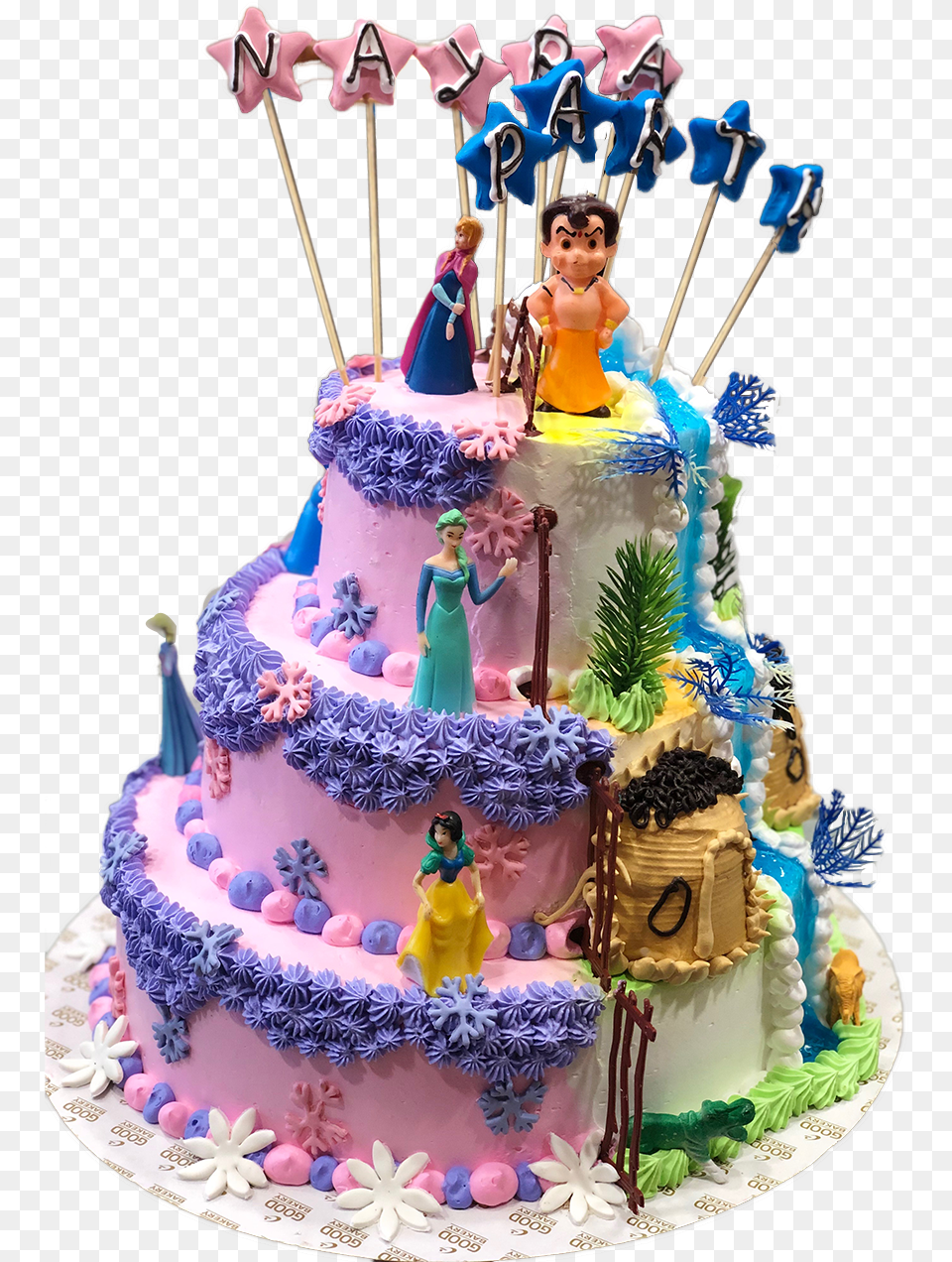 Chota Bheem, Birthday Cake, Cake, Cream, Dessert Png Image