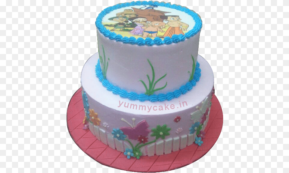 Chota Bheem Birthday Cake Chhota Bheem Happy Birthday Cake, Birthday Cake, Cream, Dessert, Food Free Png Download