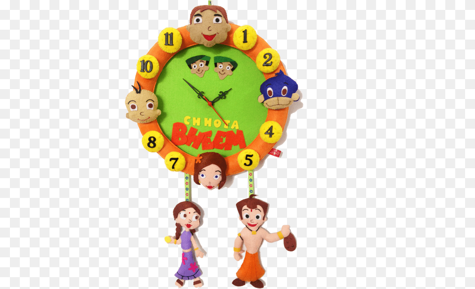 Chota Bheem Clock, Baby, Person, Scissors, Face Free Transparent Png