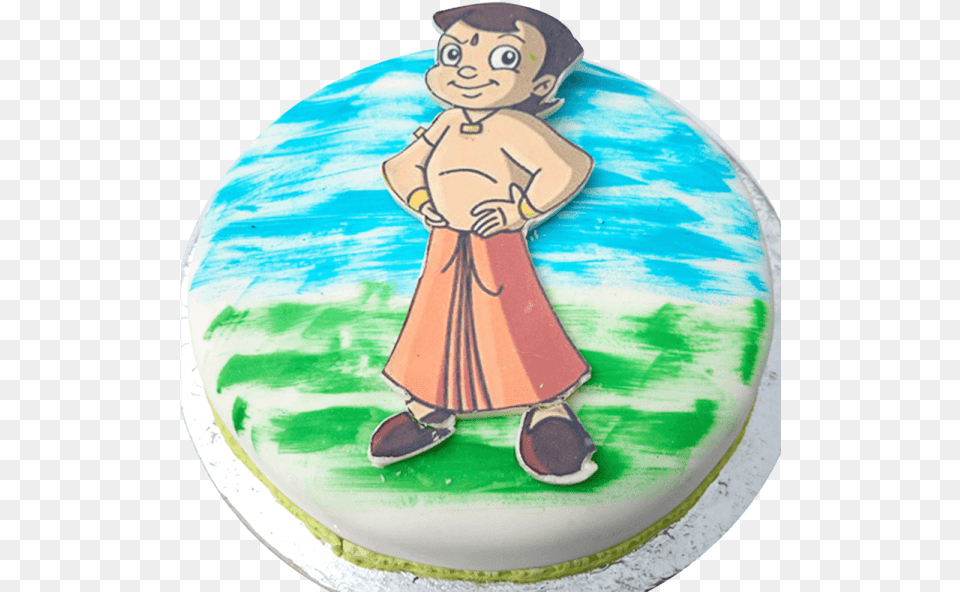 Chota Bheem In Cakes, Birthday Cake, Cake, Cream, Dessert Png