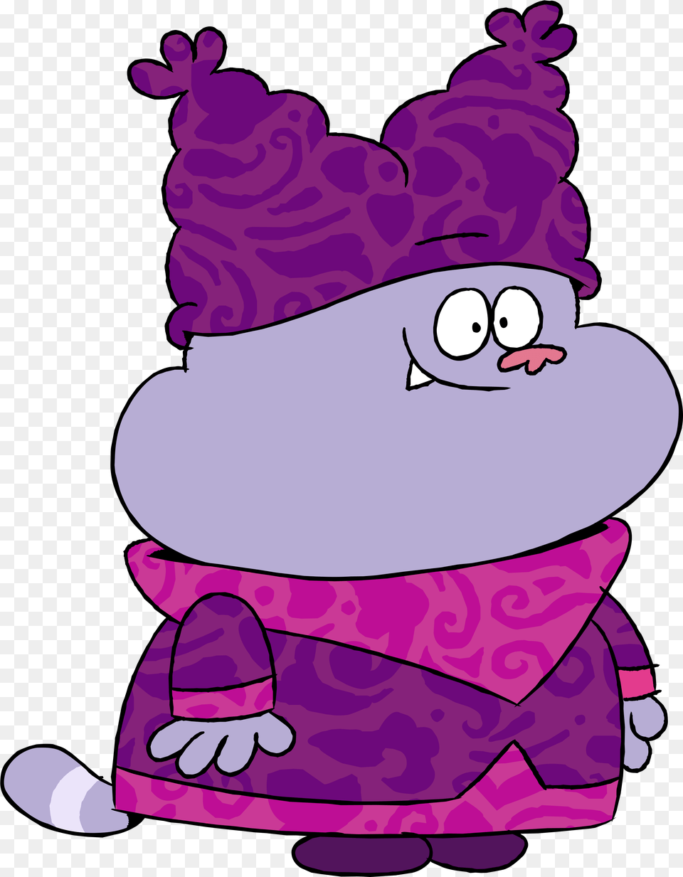 Chowder Chowder Cartoon, Purple, Bag Free Transparent Png