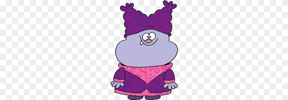 Chowder God In Physical Form, Cartoon, Purple, Baby, Person Png Image