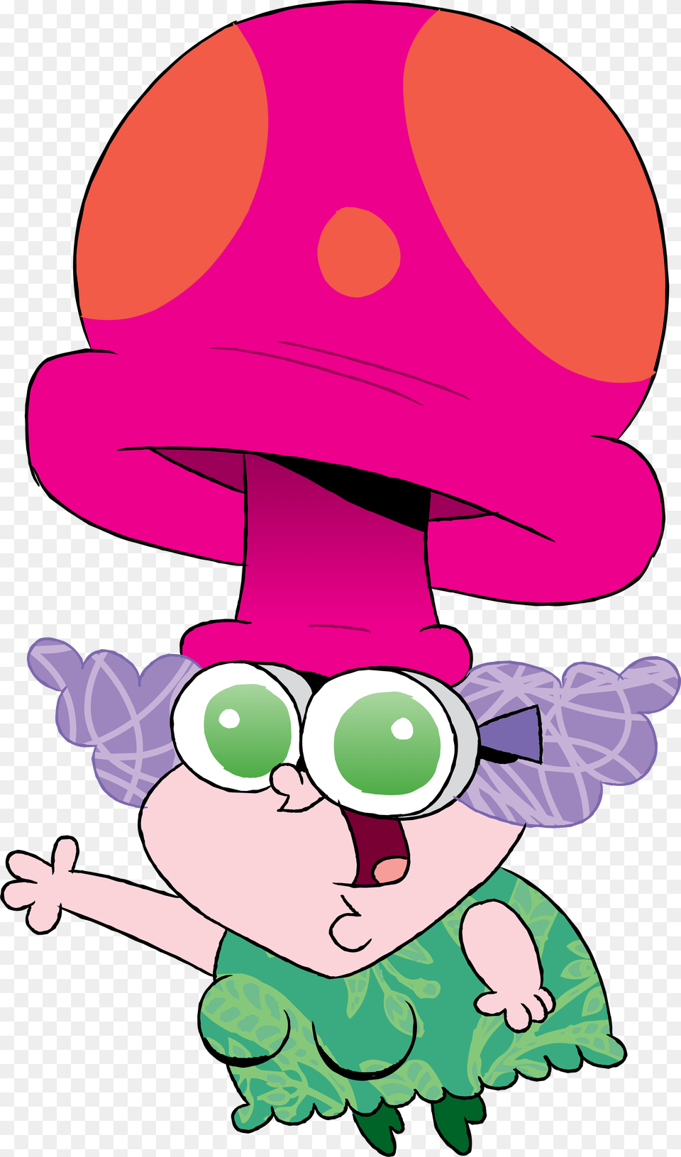 Chowderpedia Chowder Mushroom Lady, Cartoon, Baby, Person, Face Png