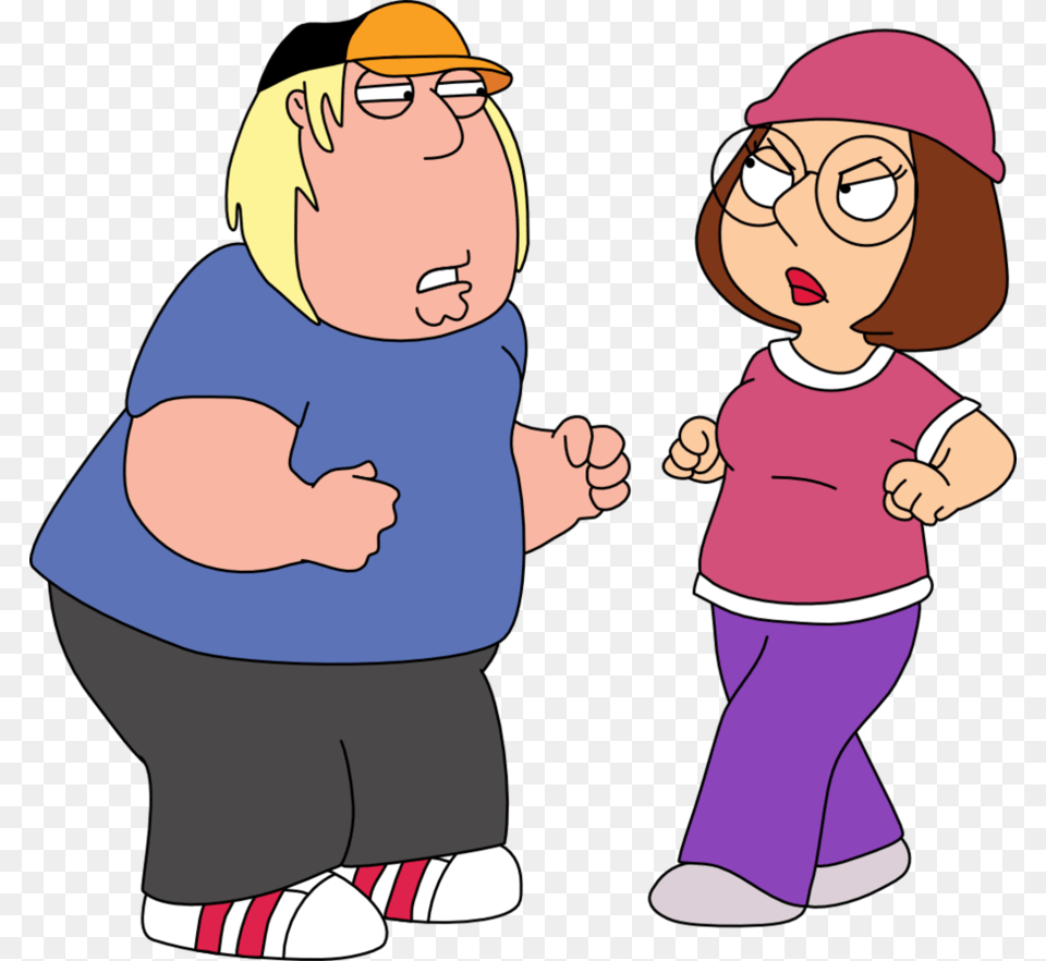 Chris And Meg Fighting Angry Chris Family Guy, Baby, Person, Head, Face Free Png Download