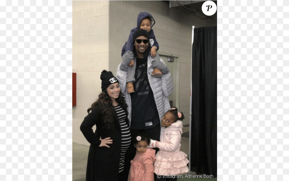 Chris Bosh Et Sa Femme Adrienne Toddler, Jacket, People, Person, Face Free Png