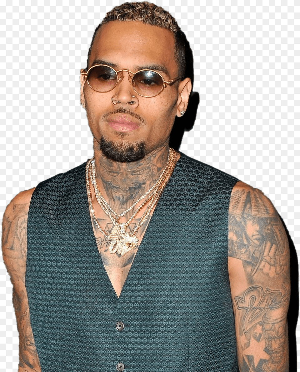 Chris Brown Background Chris Brown, Accessories, Skin, Person, Pendant Png Image