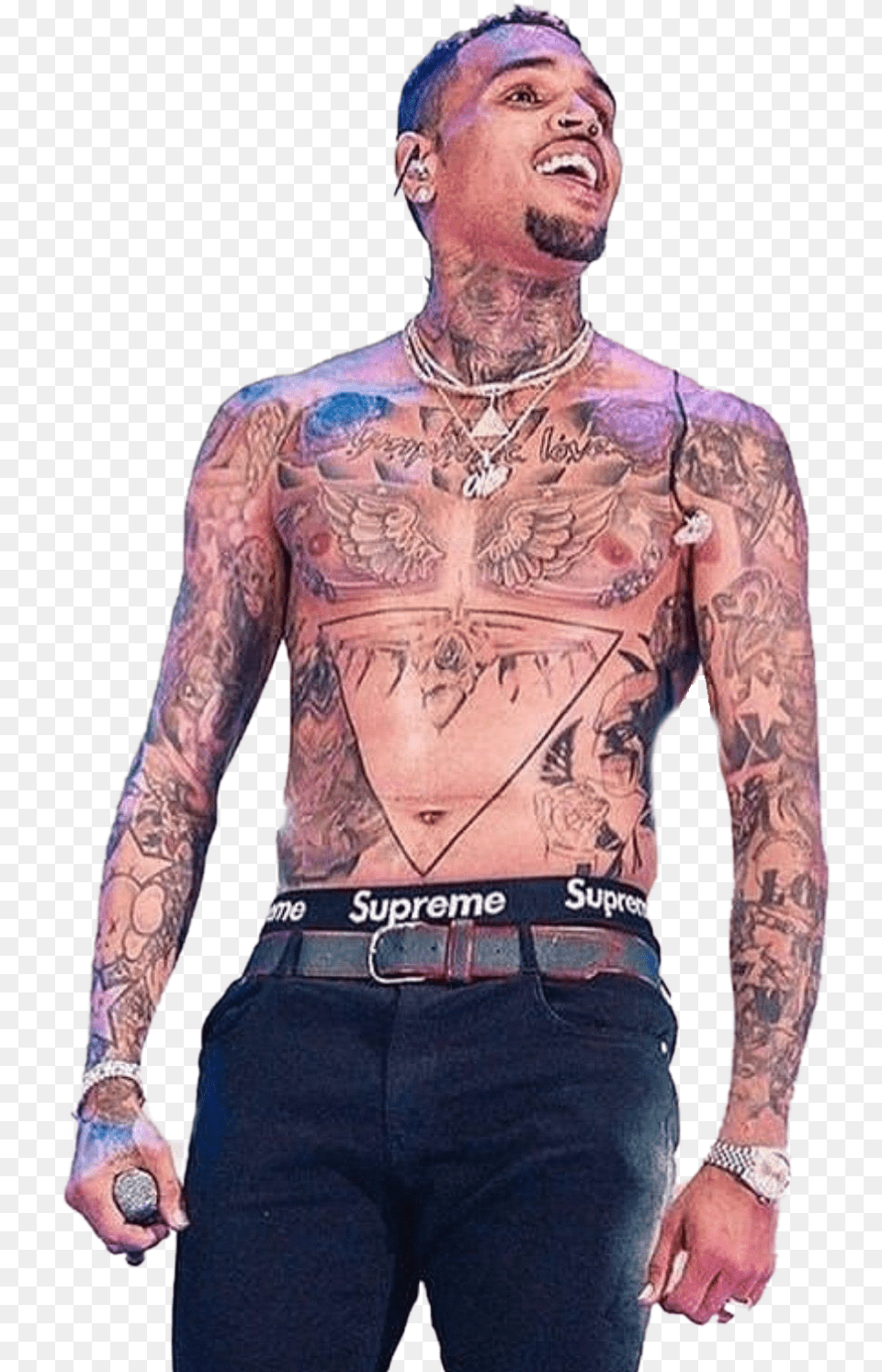 Chris Brown Transparent Image Chris Brown Transparent Background, Person, Skin, Tattoo Free Png