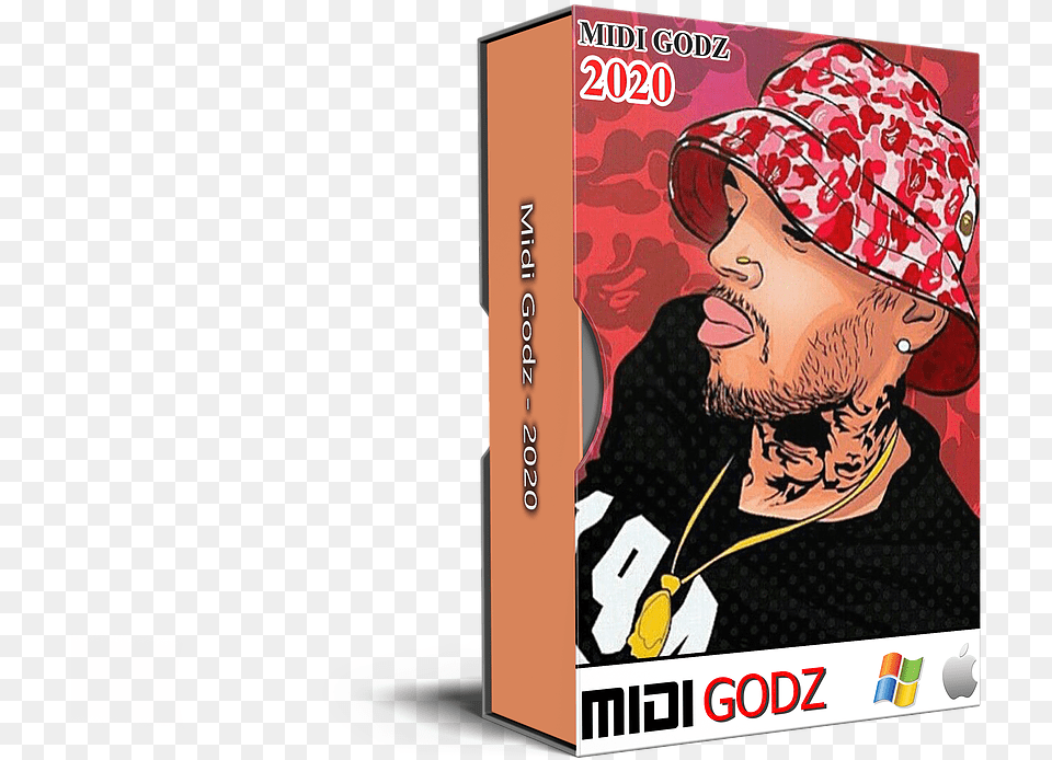 Chris Brown Type Midi Kit Chris Brown Cartoon, Publication, Hat, Clothing, Cap Free Png Download