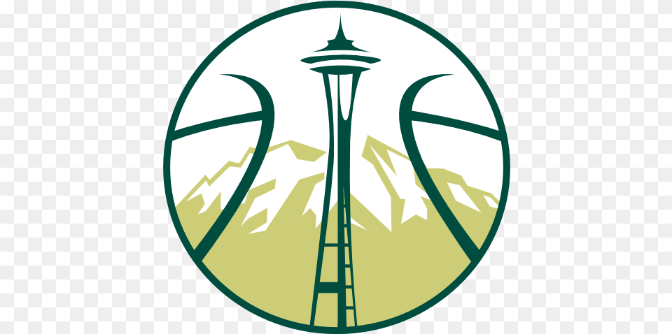 Chris Creamers Sports Logos Concept Seattle Basketball Logo, Photography, Amusement Park, Fun, Roller Coaster Png Image
