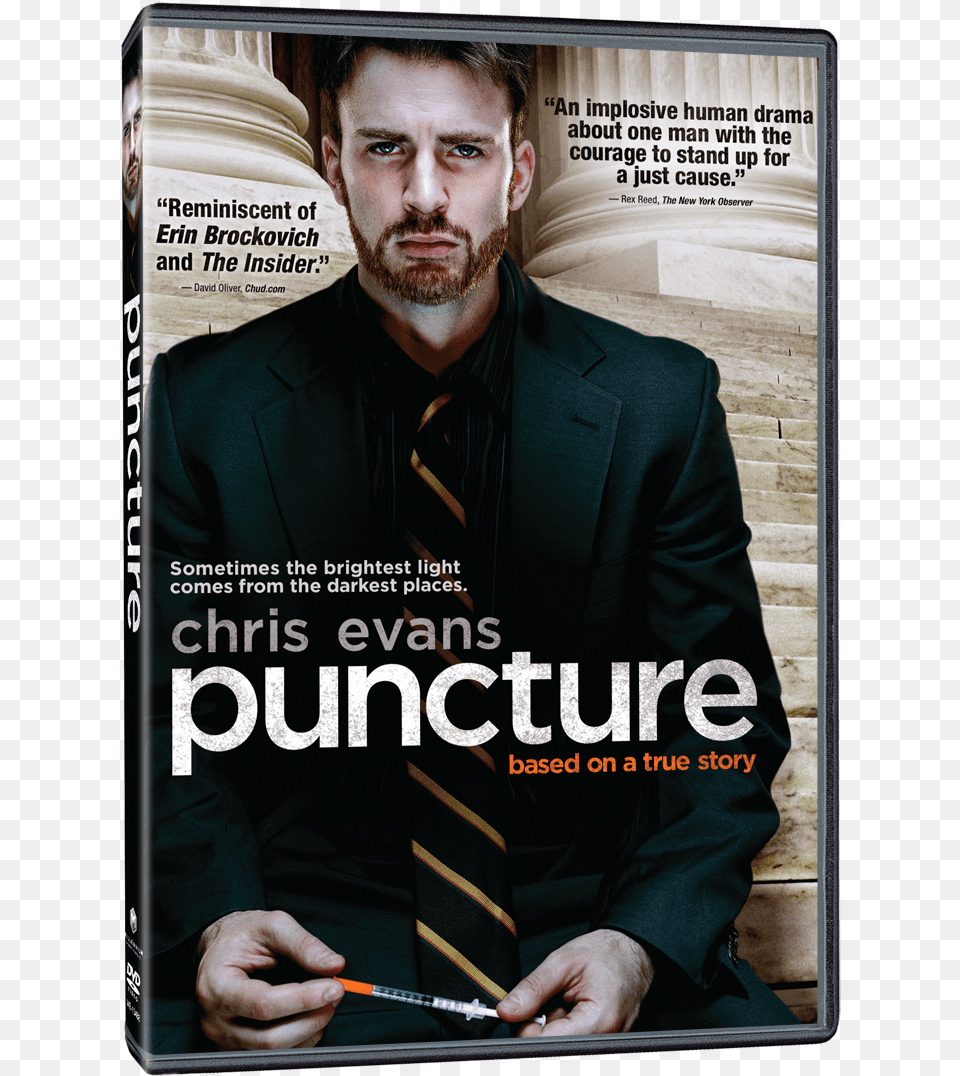 Chris Evans39 Puncture Coming To Dvd And Blu Ray In Puncture Blu Ray Disc, Man, Male, Person, Publication Png Image