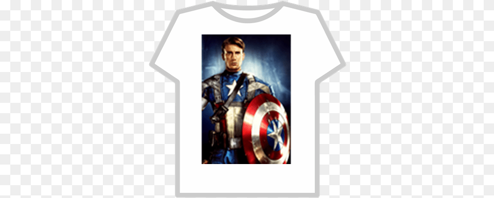 Chris Evanscaptainamerica Roblox Chris Evans Captain America, Clothing, T-shirt, Adult, Armor Png Image