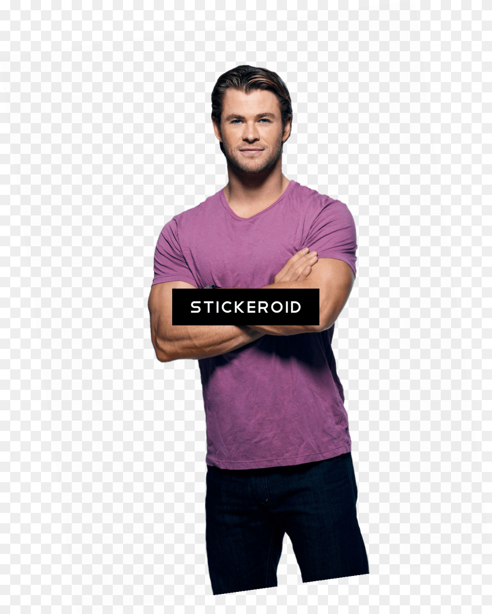 Chris Hemsworth Standing, Adult, Sleeve, Portrait, Photography Png Image