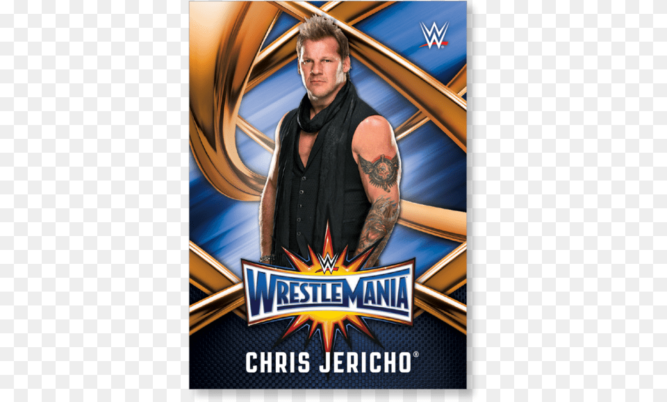 Chris Jericho 2017 Wwe Road To Wrestlemania Wrestlemania Triple H 2017 Wallpaper Hd, Person, Tattoo, Skin, Vest Png