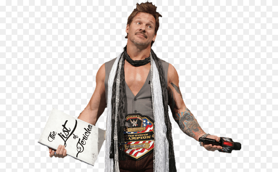 Chris Jericho Chris Jericho The List Of Jericho Clipboard, Vest, Tattoo, Clothing, Skin Png