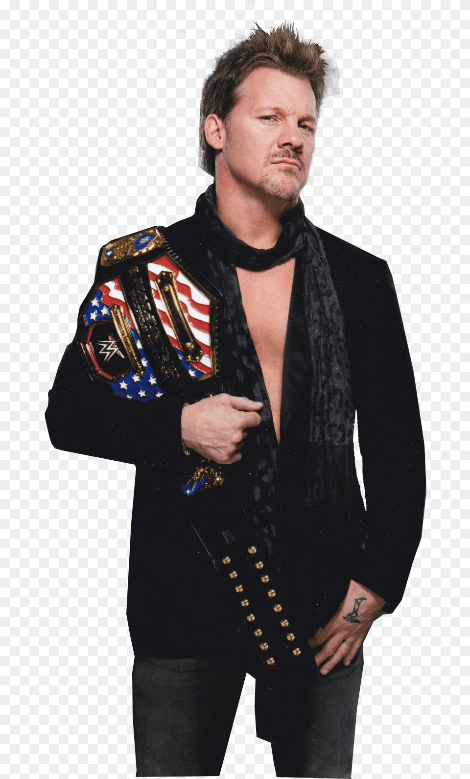 Chris Jericho Chris Jericho United States Champion, Adult, Person, Man, Male Free Transparent Png
