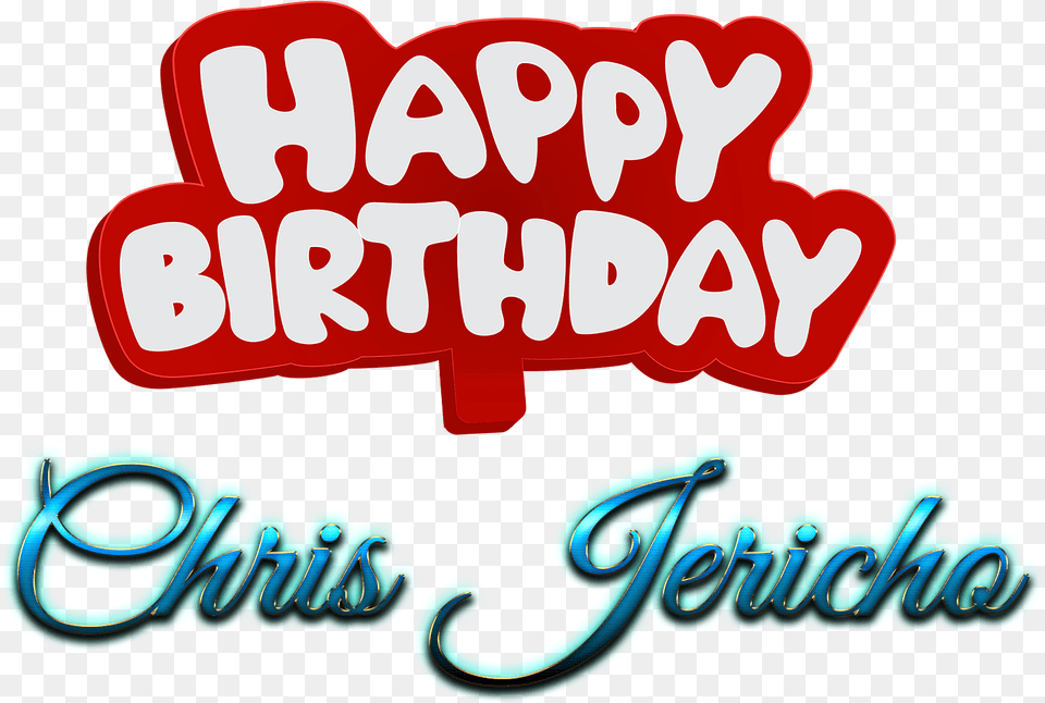 Chris Jericho Happy Birthday Name Logo Calligraphy, Text, Light, Dynamite, Weapon Free Transparent Png