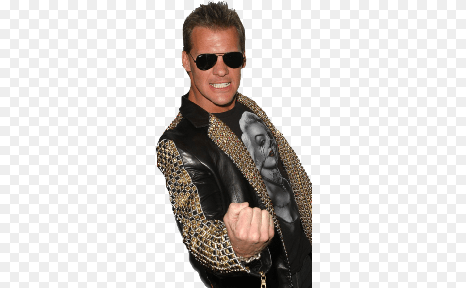 Chris Jericho Hd Chris Jericho Gold Jacket, Hand, Person, Finger, Coat Free Png Download