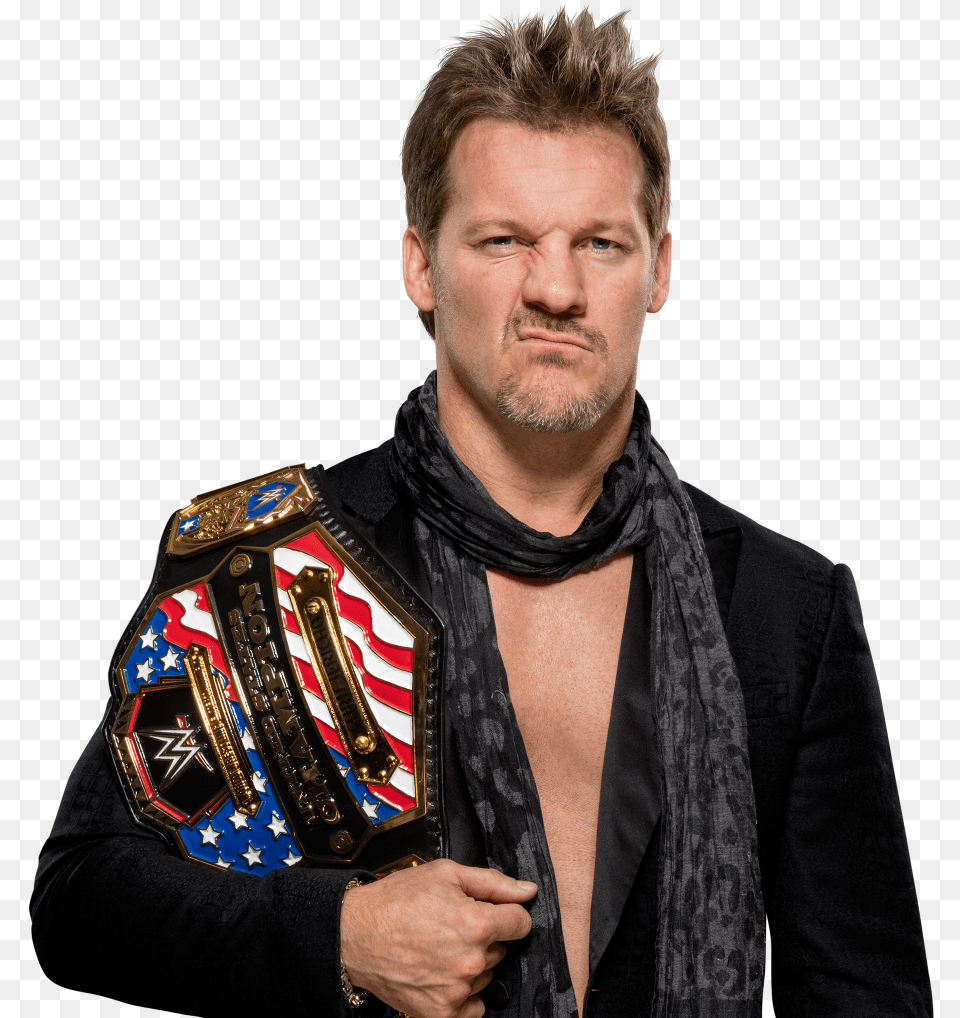 Chris Jericho United States Champion 2017, Accessories, Scarf, Clothing, Adult Free Png