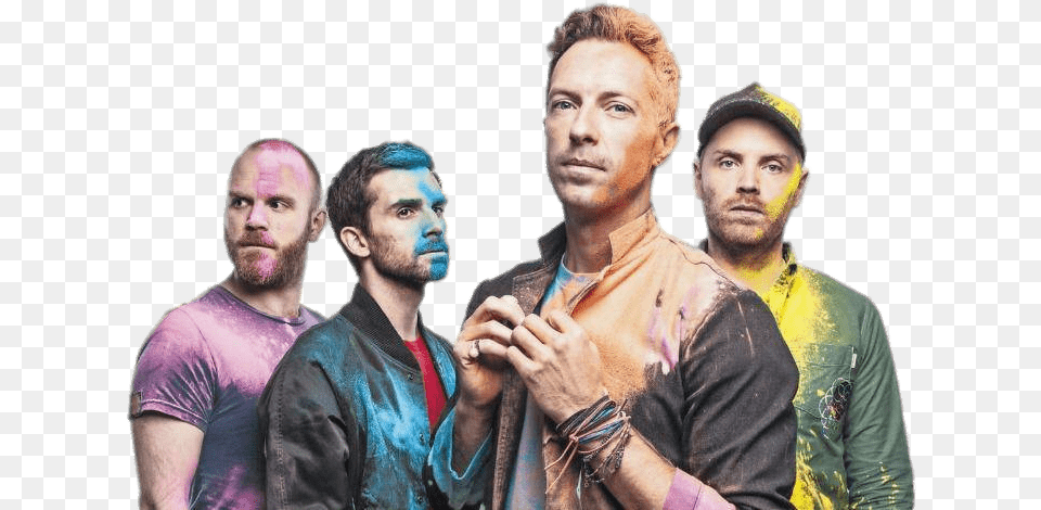 Chris Martin With Coldplay Spray Paint Shoot Coldplay Members, Portrait, Face, Head, Photography Free Png